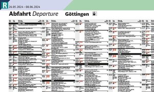 Aushangfahrplan Göttingen