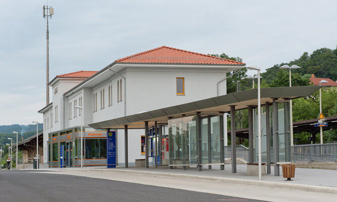 Bahnhofsgebäude in Melsungen