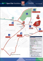 Liniennetz Open Flair Shuttlebus (DIN A4)