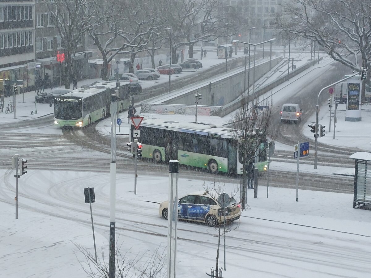 NVV Wettervorhersage für Mittwoch mit viel Schnee und Eisglätte im NVV