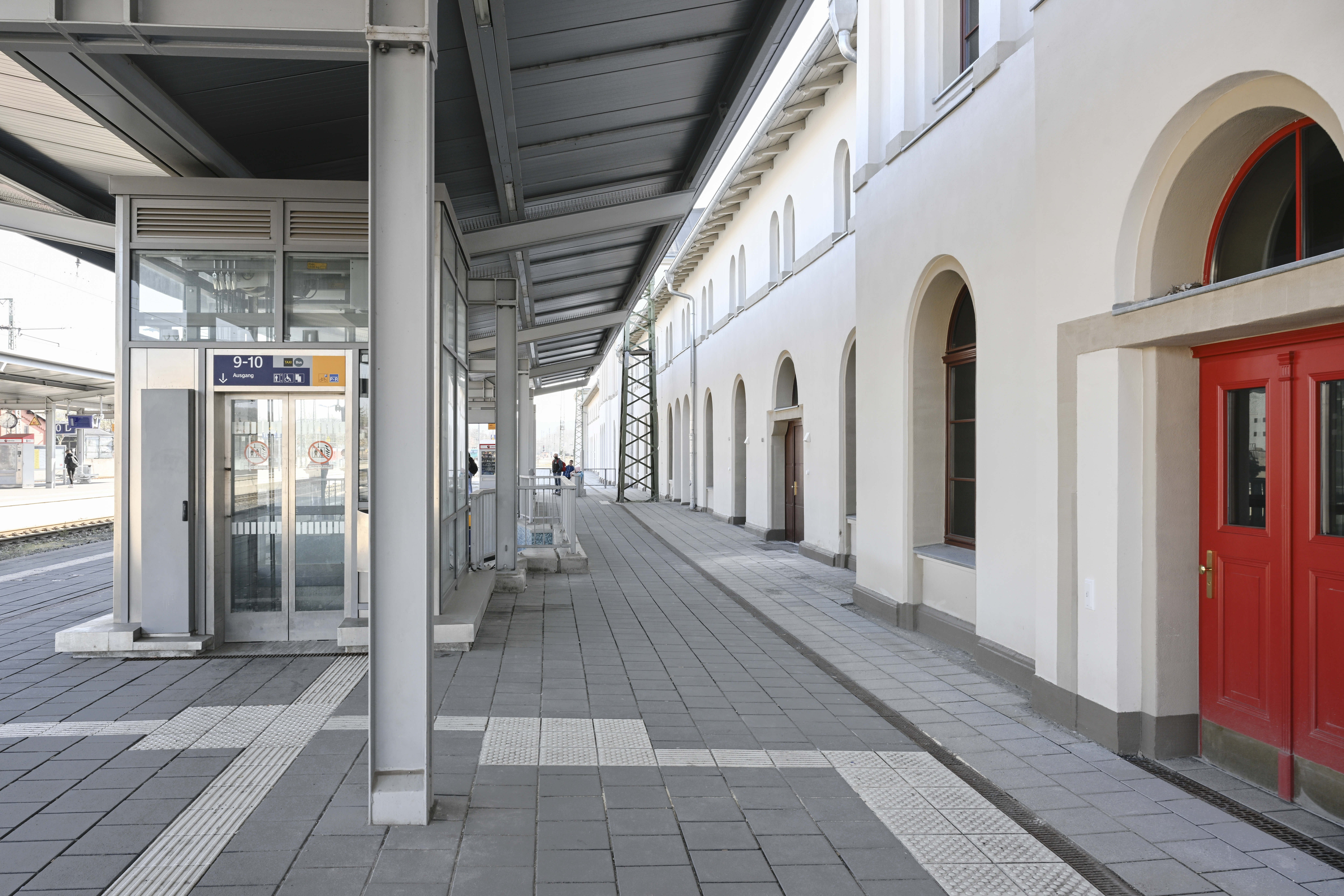 Bahnsteig in Bebra